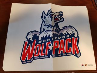 Hartford Wolf Pack 2017 - 18 Ud Ahl 10 X 8 Team Mini Poster Rare Box Topper