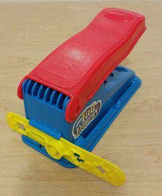 Vintage 1998 Hasbro Play - Doh Fun Factory Press Red & Blue One Slider Rare