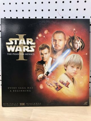 Rare Star Wars The Phantom Menace Episode 1 Laser Disc Japan Pilf - 2830 Ws Ac - 3