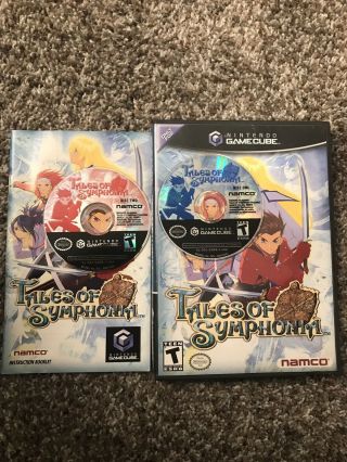 Tales Of Symphonia Gamecube Complete Rpg Both Discs Black Label Rare