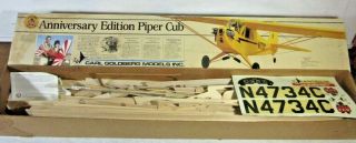 Carl Goldberg Piper Cub Rc Airplane Kit Rare