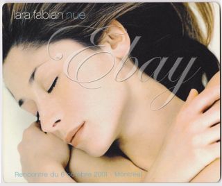 Lara Fabian Rare Montreal Oct 6 2001 Official  Nue  Launch Promo Mouse Pad