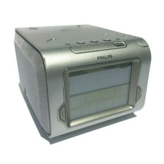 Rare Philips Aj3980 Touch Screen Cd Alarm Clock Stereo Radio Digital Tuner