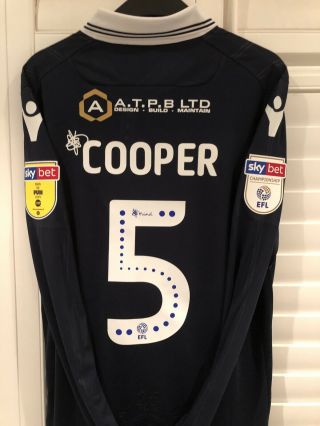 Millwall Home Shirt 2018/19 Season - Jake Cooper Jersey/kit Long Sleeve - Rare