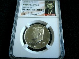 Rare 1999 S Silver Ngc Pf70 Ucam Signature Label Low Mintage And Pop