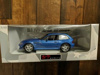 Ut Models 1:18 Scale Bmw Z3 M3 M Coupe Light Blue Rare 20431