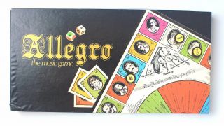 Vintage 1980 Allegro Music Themed Board Game Carl Fischer Rare Made In Usa