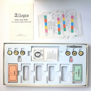 Vintage 1980 Allegro Music Themed Board Game Carl Fischer Rare Made in USA 2