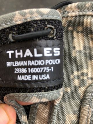 Thales Army An/prc - 154a Mbitr Rifleman Radio Pouch Case Holster 1600775 - 1 Rare