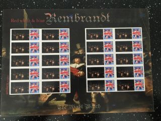 Rare Rare Rare.  The Night Watch By Rembrandt.  Stunning Sheet.  Only 15 Printed