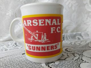 Vintage Arsenal Fc Gunners Highbury 1886 Made In England Mug Rare & Collectable