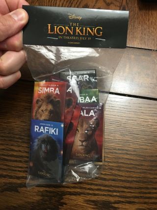 Rare 2019 Disney The Lion King Movie 10 Promotional Buttons In Bag