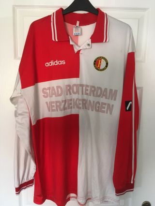 Rare Match Issue Feyenoord Football Shirt 1994 - 96 Xl 7 Adidas Trikot Maglia