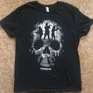 The Walking Dead Official Amc T Shirt L Large 2016 Rick Daryl & Michonne Rare