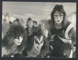 Rare Kiss Press Photo 1976 - London Destroyer Tour Vintage Music Pic