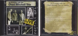 An Evening With Chad Mitchell Trio & Friends Live At Birchmere 1995 Cd Rare Folk
