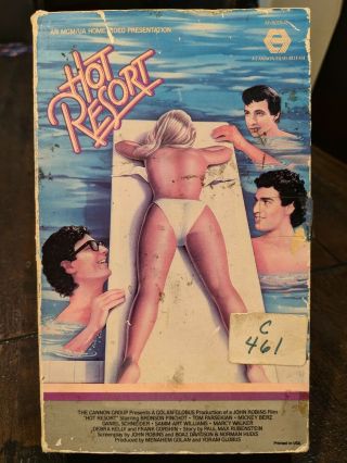 Hot Resort (vhs,  1985) Rare Htf Oop Big Book Box Screwball Comedy