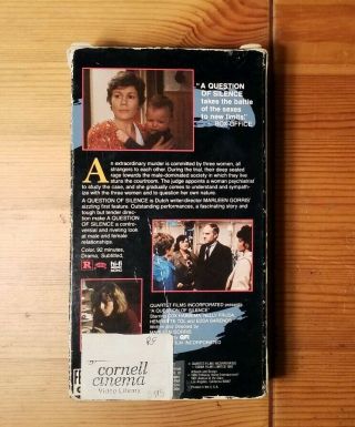 A Question of Silence (1982) on VHS Rare and OOP Dutch Foreign W/ Subtitles 2