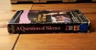 A Question of Silence (1982) on VHS Rare and OOP Dutch Foreign W/ Subtitles 3