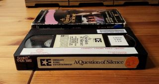 A Question of Silence (1982) on VHS Rare and OOP Dutch Foreign W/ Subtitles 4