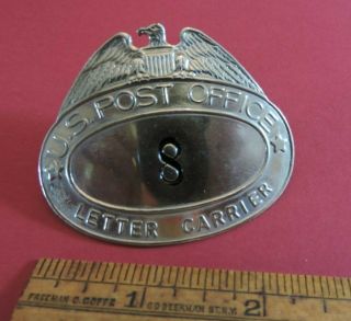 Rare Obsolete Us Post Office Department Mailman Letter Carrier Badge Tdbr