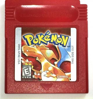 (g642) Rare Authentic Vintage Nintendo Game Boy Gb & Gbc Pokemon Red Version