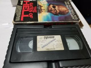 The Gates Of Hell VHS Paragon Big Box Rare Horror Gore Luci Zombies VERY RARE 7