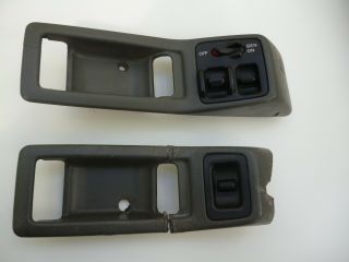 88 - 91 Honda Civic Crx Si Lhd Left & Right Side Power Windows Switches Gray Rare