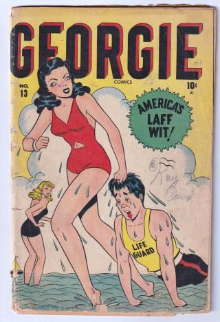 Georgie 13 (1947 Atlas) Kurtzman,  Great Leggy Swimsuit Gga; Rare,  Only Ebay