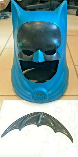 Ideal Toys Plastic 1966 Batman Mask Helmet & Batarang For Utility Belt Rare Dc