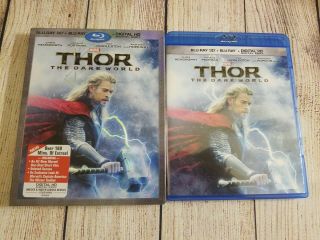 Thor: The Dark World 3d (3d,  Blu - Ray,  No Digital) Oop W/ Rare Slipcover.  Marvel