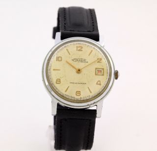 Very rare men ' s mechanical wrist watch Poljot USSR (Soviet,  Russia,  СССР) Kirova 2