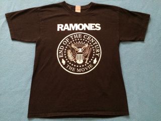 Ramones Rare End Of The Century Promo Shirt With Johnny Ramone Quote