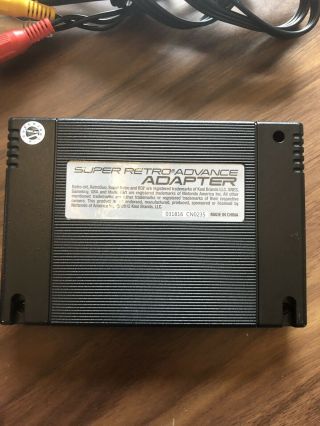 Retro Advance Adapter Gameboy Advance/SNES Nintendo Game Boy,  RARE 2