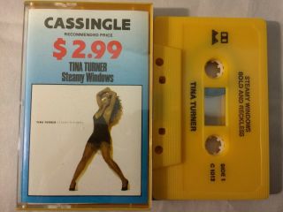 Tina Turner Rare Australian Steamy Windows Cassette Single