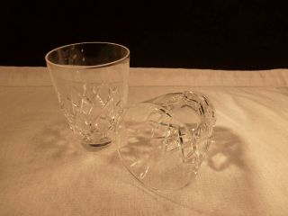 Rare Orrefors Cut Crystal Pair Whiskey Bourbon Rye Scotch Sipping Glasses Sweden