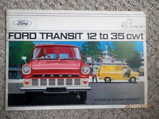 1965 Ford Transit Mk1 - 12cwt To 35 Cwt Sales Brochure - Rare