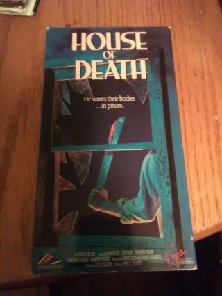 House Of Death Vhs 1988 Virgin Rare Horror
