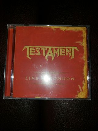 Testament - " Live In London " (cd,  2005,  Spitfire Records) Very Rare Thrash