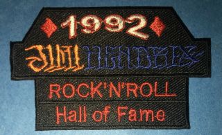 Rare 1992 Jimi Hendrix Rock N Roll Hall Of Fame Hat Hipster Jacket Patch 898r