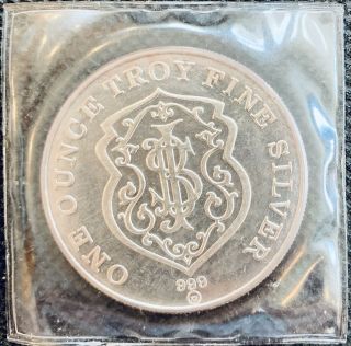 Republic National Bank York Johnson Matthey 1 oz.  999 Fine Silver Ultra Rare 4