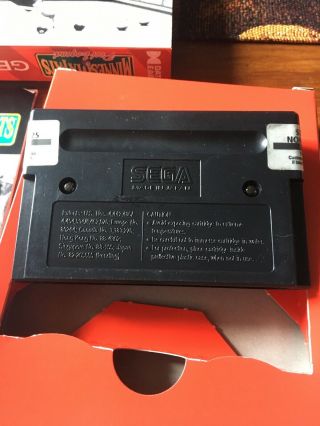 Sega Genesis MINNESOTA FATS POOL LEGEND Complete CIB Box RARE Game Cardboard 4
