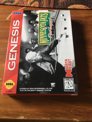 Sega Genesis MINNESOTA FATS POOL LEGEND Complete CIB Box RARE Game Cardboard 7