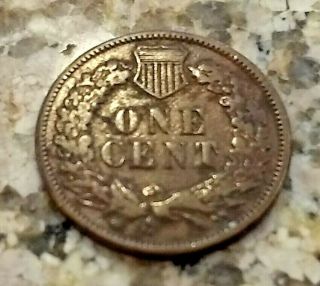 RARE 1873 U.  S.  INDIAN HEAD PENNY CLEAR BROWN GOOD DETAILS NO/RES 6