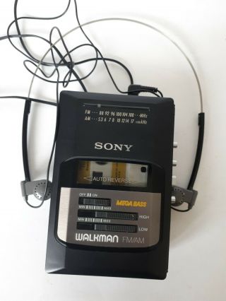 Rare Vintage Sony Walkman Wmaf50 10th Anniversary Deluxe With Am/fm And.
