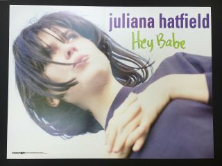 Juliana Hatfield Hey Babe Rare Mammoth Records Promo Poster Blake Babies