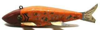 Rare Early Chester Buss Trout Folk Art Fish Spearing Decoy Ice Fishing Lure