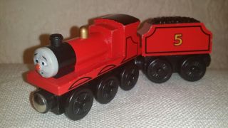 Thomas wooden Railway very Rare Gold dome Learning Curve James Buzz 2