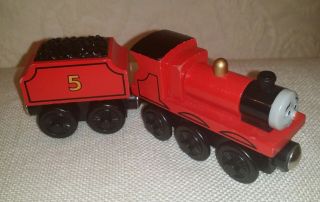 Thomas wooden Railway very Rare Gold dome Learning Curve James Buzz 3