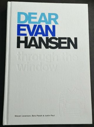 Dear Evan Hansen: Through The Window Signed First Edition Hardcover Rare